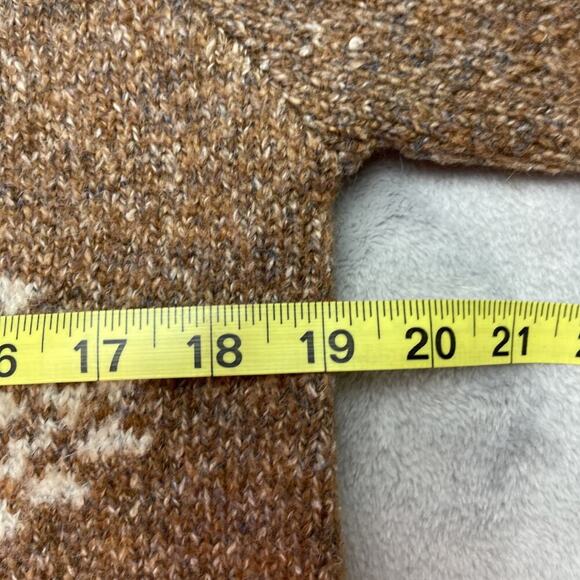 Sherpa Adventure Gear Vindo Crew Sweater Womens M Brown Wool Blend Raglan Sleeve - Picture 8 of 9